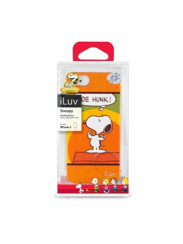 COVER ILUV SNOOPY ARANCIONE ICA7H382ORG PER IPHONE 5 - 5S - SE