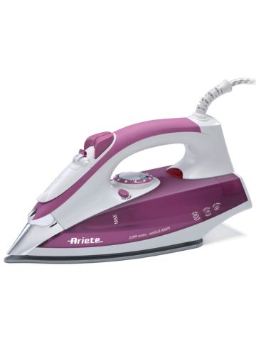 ARIETE STEAM IRON 2200 (6215/00) - FERRO DA STIRO - PUNTA SLIM - PIASTRA ACCIAIO INOX - COLPO VAPORE - SELF CLEANING - 2200W