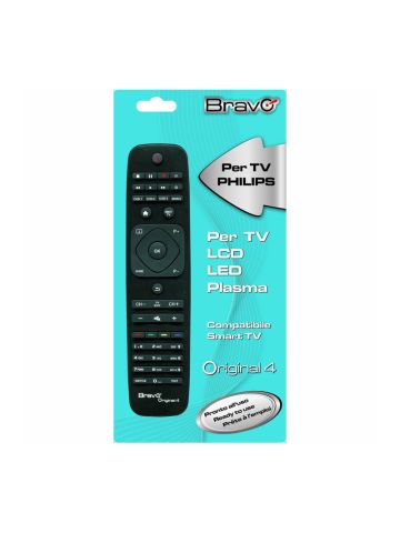 BRAVO ORIGINAL 4 (90202050) - TELECOMANDO COMPATIBILE FEDELMENTE RIPRODOTTO PER TV PHILIPS