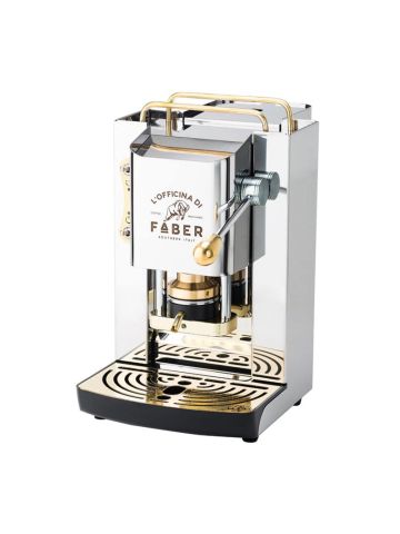 FABER PRO DELUXE - MACCHINA PER CAFFE'' - PRESSACIALDA IN OTTONE - ELETTROVALVOLA E TERMOSTATO 95 - TELAIO IN ACCIAIO