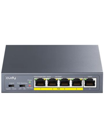 CUDY GS1005P - 5-PORT GIGABIT POE+ SWITCH 60W