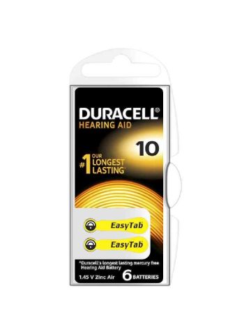 PILE DURACELL EASY TAB 10 GIALLO ACUSTIC