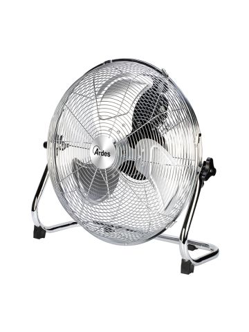 ARDES BOX CHROME 40 (AR5C40B ) - VENTILATORE DA PAVIMENTO IN METALLO 3 PALE DA 40CM 45 WATT 3 VELOCITA''