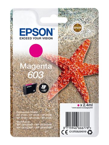 CARTUCCIA EPSON T603 MAGENTA 2.4ml