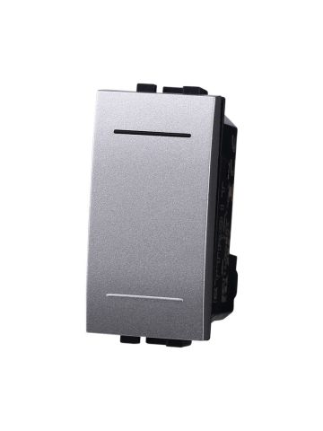 ETTROIT INVERTITORE UNIPOLARE BASCULANTE 16A - SERIE SPACE - GRIGIO (LG0901) Compatibile BTicino Living