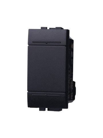 ETTROIT INVERTITORE UNIPOLARE BASCULANTE 16A - SERIE SPACE - NERO (LN0901) Compatibile BTicino Living