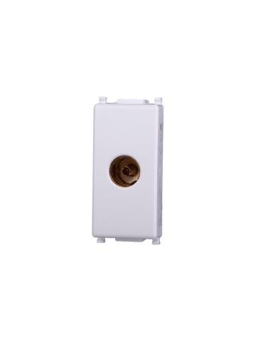 ETTROIT CONNETTORE TV FEMMINA - SERIE STARLIGHT - BIANCO (EV2251) Compatibile Vimar Plana