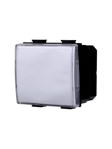 ETTROIT PULSANTE PORTANOME - SERIE SOLAR - BIANCO (MT1901) Compatibile BTicino Matix