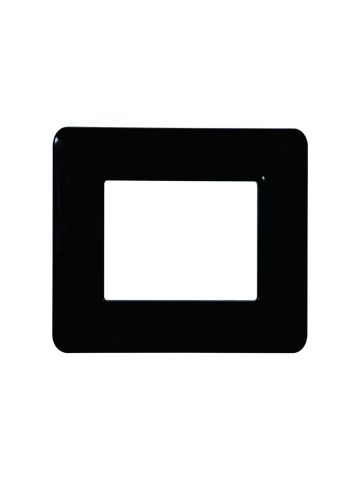 ETTROIT PLACCA IN PLASTICA 2 MODULI - SERIE SOLAR - NERO (MT83202) Compatibile BTicino Matix