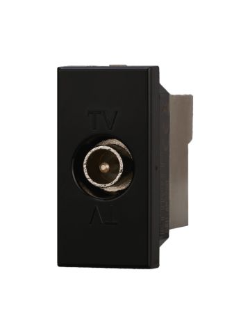 ETTROIT CONNETTORE TV MASCHIO - SERIE MOON - NERO (AN2250) Compatibile BTicino Axolute