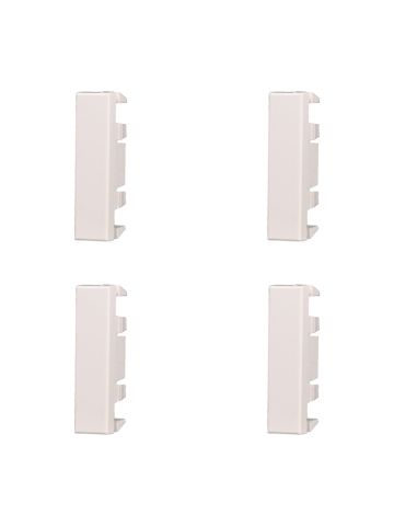 ETTROIT FALSO POLO 1/2 MODULO (4PZ) - SERIE MOON - BIANCO (AB0102) Compatibile BTicino Axolute