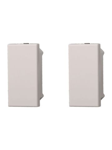 ETTROIT FALSO POLO 1 MODULO (2PZ) - SERIE MOON - BIANCO (AB0100) Compatibile BTicino Axolute