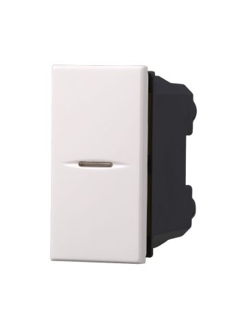 ETTROIT DEVIATORE UNIPOLARE ASSIALE 16A - SERIE MOON - BIANCO (AB0701) Compatibile BTicino Axolute