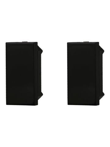 ETTROIT FALSO POLO 1 MODULO (2PZ) - SERIE MOON - NERO (AN0100) Compatibile BTicino Axolute