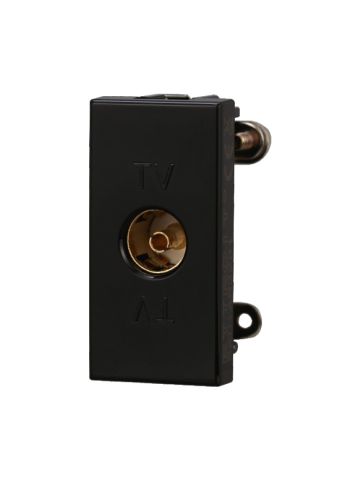 ETTROIT CONNETTORE TV FEMMINA - SERIE MOON - NERO (AN2251) Compatibile ABB Axolute