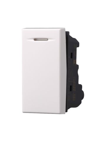 ETTROIT DEVIATORE UNIPOLARE BASCULANTE 16A - SERIE MOON - BIANCO (AB0801) Compatibile ABB Axolute