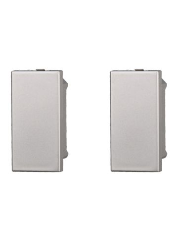 ETTROIT FALSO POLO 1 MODULO (2PZ) - SERIE MOON - GRIGIO (AG0100) Compatibile ABB Axolute