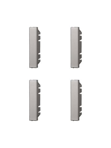 ETTROIT FALSO POLO 1/2 MODULO (4PZ) - SERIE MOON - GRIGIO (AG0102) Compatibile BTicino Axolute