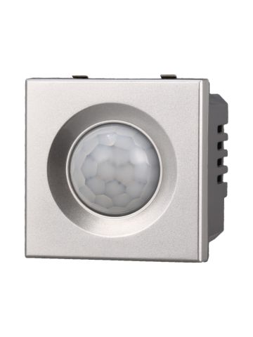 ETTROIT SENSORE DI MOVIMENTO A INFRAROSSI 2 POSTI - SERIE MOON - GRIGIO (AG1801) Compatibile BTicino Axolute