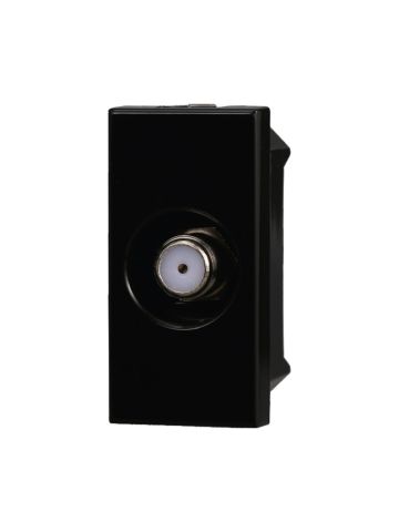 ETTROIT CONNETTORE TV SAT A VITE - SERIE MOON - NERO (AN2252) Compatibile ABB Axolute