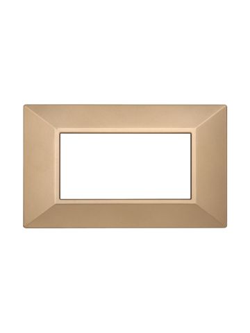 ETTROIT PLACCA PIRAMIDE 4 MODULI - SERIE MOON - ORO (AN90411) Compatibile ABB Axolute