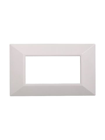 ETTROIT PLACCA PIRAMIDE 4 MODULI - SERIE MOON - BIANCO (AN90401) Compatibile ABB Axolute