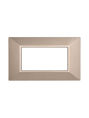 ETTROIT PLACCA PIRAMIDE 4 MODULI - SERIE MOON - BRONZO (AN90410) Compatibile ABB Axolute