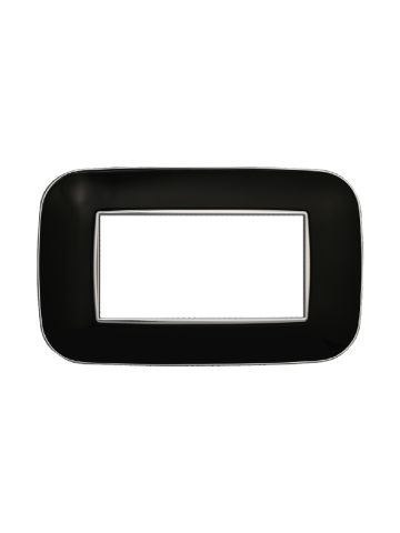 ETTROIT PLACCA ORBIS 4 MODULI - SERIE MOON - NERO (AN91402) Compatibile ABB Axolute