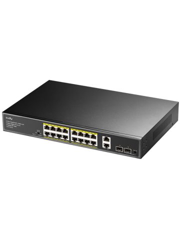 CUDY GS1018PS2 - SWICTH 16-PORT GIGABIT POE+ CON 2 UPLINK GIGABIT PORTS E 2 GIGABIT SFP SLOTS 200W
