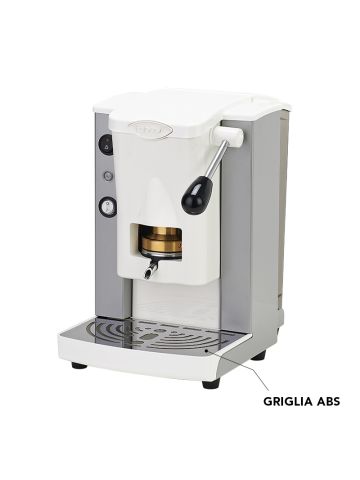 FABER PICCOLA SLOT BASIC (GRIGIO E BIANCO) - MACCHINA PER CAFFE'' - PRESSACIALDA IN OTTONE - TELAIO METALLO E POLICARBONATO