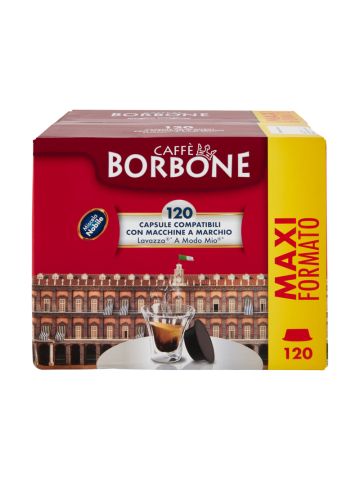 CAFFE'' BORBONE MISCELA NOBILE (BLU) - BOX 120 CAPSULE COMPATIBILI LAVAZZA A MODO MIO