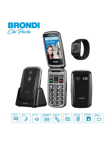 TEL. CELL. BRONDI AMICO SICURO PLUS BK