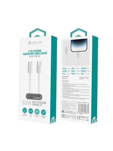 CAVO DEVIA TYPE-C A TYPE-C 60W NYLON