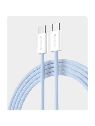 CAVO INTRECCIATO FAST DA C A C 60W 1M BL