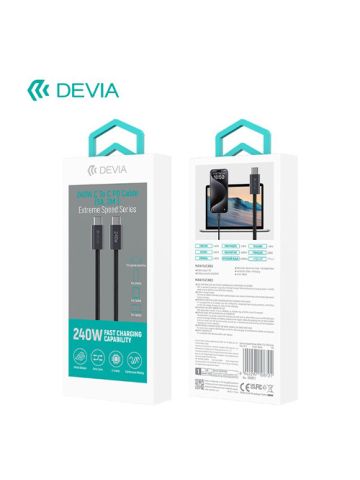 CAVO TYPE-C A TYPE-C 240W S. RAPIDO 2MT