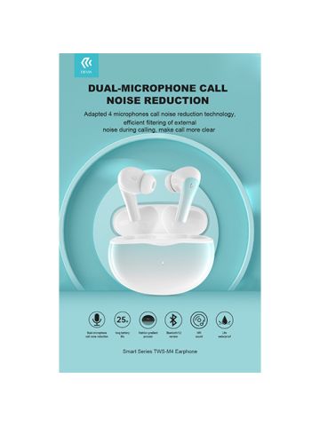 AURICOLARE TWS WI EM412 ENC TWS-M4 VERDE