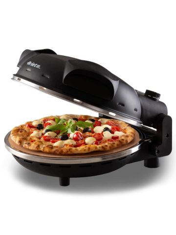 ARIETE FORNO PIZZA NERO (0917/00) -  PIASTRA IN PIETRA REFRATTARIA - 5 LIVELLI COTTURA - 1200W