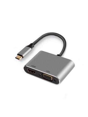 USB-C A DOCK MULTIP. 4 IN 1, HDMI 4K VGA