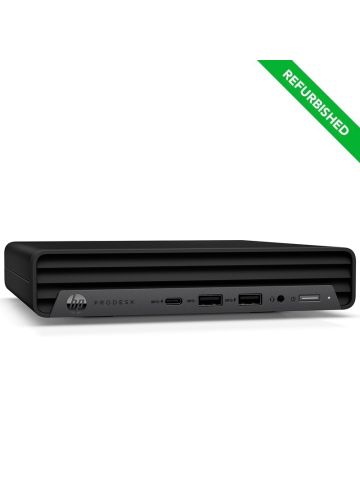 HP PRODESK 600 G6 Ultra Mini PC (REFURBISHED RINOVO GRADO A) - PC DESKTOP - CPU INTEL i5 GEN.10 - RAM 16GB - SSD 512GB - NO DVD - W11 PRO - 1Y + NORTON ANTIVIRUS