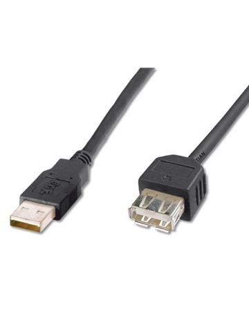 CAVO PROLUNGA USB 1.8MT BLACK M/F - DIGITUS