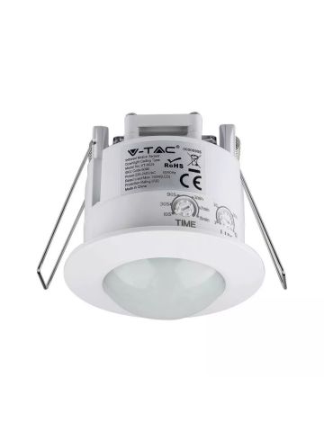 V-TAC VT-8029 (BIANCO) - SENSORE DI MOVIMENTO E CREPUSCOLARE A INCASSO - RILEVAZIONE 6 METRI - IP20