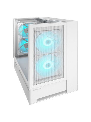 COUGAR OMNY X (WHITE) - PC CASE MID TOWER - 4 VENTOLE RGB + HUB (supp GPU VERTICAL)