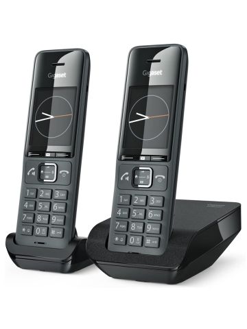 GIGASET COMFORT 520 DUO (NERO) - TELEFONO CORDLESS DOPPIO - VIVAVOCE - PRESA CUFFIE