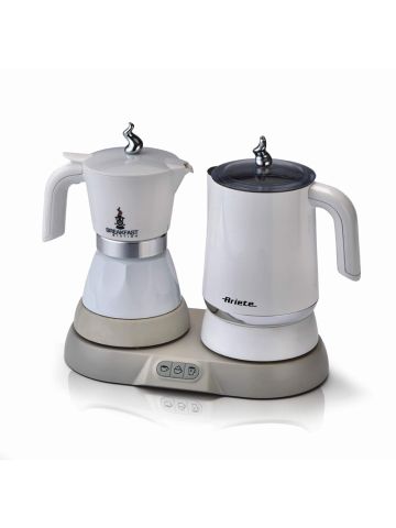 ARIETE BREAKFAST STATION (1344) - SISTEMA ELETTRICO 3 IN 1 MOKA + CAPPUCCINATORE + BOLLITORE - 500W