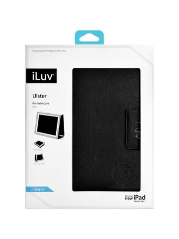 CUSTODIA IPAD ILUV ICC831BLK BLACK SIMILPELLE PER NEW IPAD IPAD 2