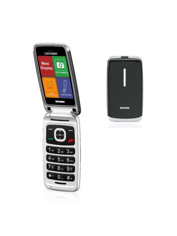 BRONDI CONTENDER (NERO) - TELEFONO CELLULARE PER ANZIANI - FOTOCAMERA