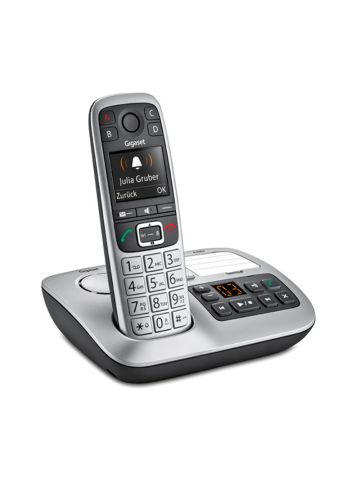 GIGASET E560A (PLATINO) - TELEFONO CORDLESS - VIVAVOCE - SEGRETERIA