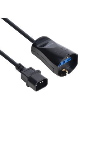 VULTECH MU-UPS02 - CAVO ALIMENTAZIONE IEC C14 MASCHIO - BIPASSO SCHUKO