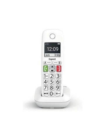 GIGASET E290 (BIANCO) - TELEFONO CORDLESS SENIOR - VIVAVOCE - TASTI GRANDI