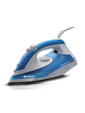ARIETE STEAM IRON 2000 (6234) - FERRO DA STIRO - PIASTRA TEFLON - COLPO VAPORE - 2000W